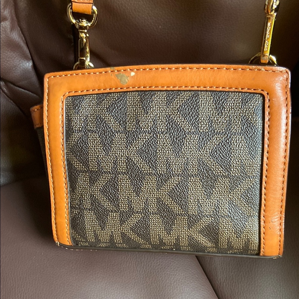 Michael Kors Brown and Tan Crossbody Bag - Picture 6 of 7